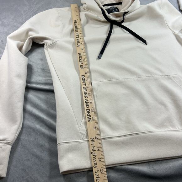 Men’s Jockey Sport cream colored Small Hoodie Pullover Pockets Soft Long Sleeve - Picture 9 of 11